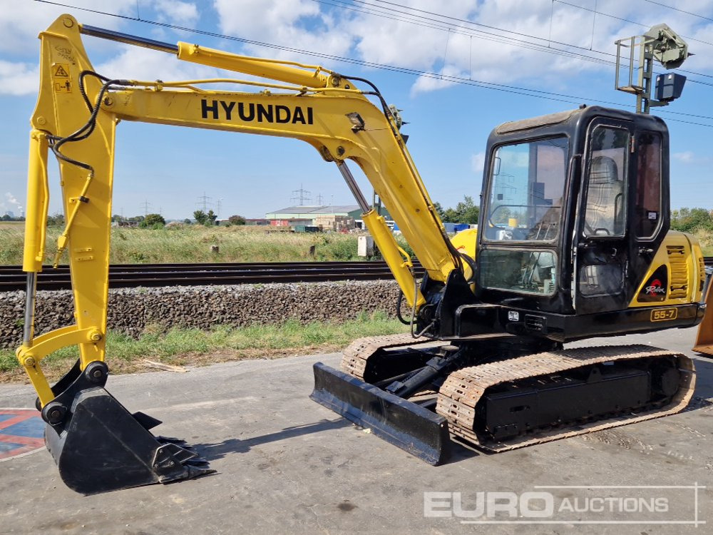 Hyundai R55-7 - Μίνι εκσκαφέας: φωτογραφία 1 Hyundai R55-7 - Μίνι εκσκαφέας: φωτογραφία 1