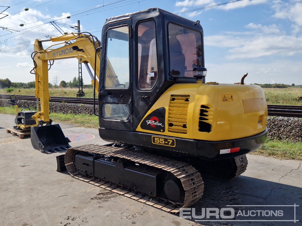 Hyundai R55-7 - Μίνι εκσκαφέας: φωτογραφία 3 Hyundai R55-7 - Μίνι εκσκαφέας: φωτογραφία 3