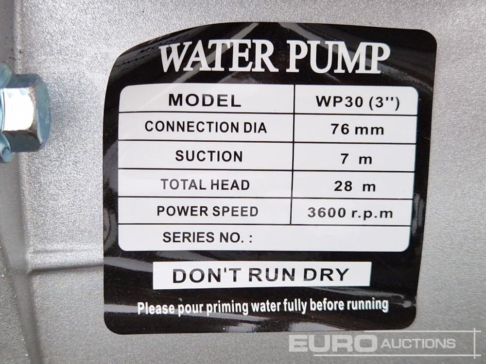 Αντλία νερού Unused LHR-TWP80 3" Semi Trash Water Pump: φωτογραφία 10