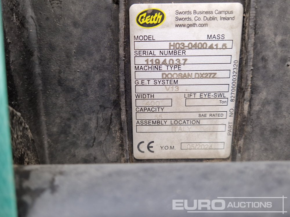 Unused 2024 Geith H03-0400 - Κουβάς: φωτογραφία 5 Unused 2024 Geith H03-0400 - Κουβάς: φωτογραφία 5