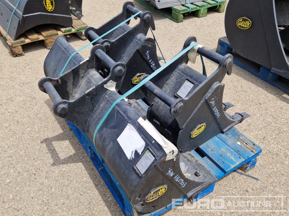 Unused Geith G03R-1200 48" Ditching Bucket, H03-0300 12" Digging Bucket, H03-450 18" Digging Bucket 40mm Pin to suit Mini Excavator / Conjunto Cazos - Κουβάς: φωτογραφία 1 Unused Geith G03R-1200 48" Ditching Bucket, H03-0300 12" Digging Bucket, H03-450 18" Digging Bucket 40mm Pin to suit Mini Excavator / Conjunto Cazos - Κουβάς: φωτογραφία 1