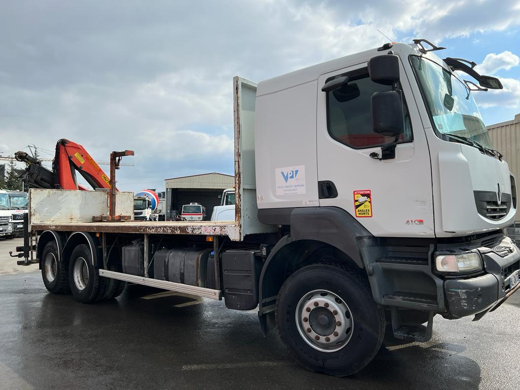 Camion grue Renault 410 AL-454-TS - Φορτηγό με ανοιχτή καρότσα, Φορτηγό με γερανό: φωτογραφία 4 Camion grue Renault 410 AL-454-TS - Φορτηγό με ανοιχτή καρότσα, Φορτηγό με γερανό: φωτογραφία 4