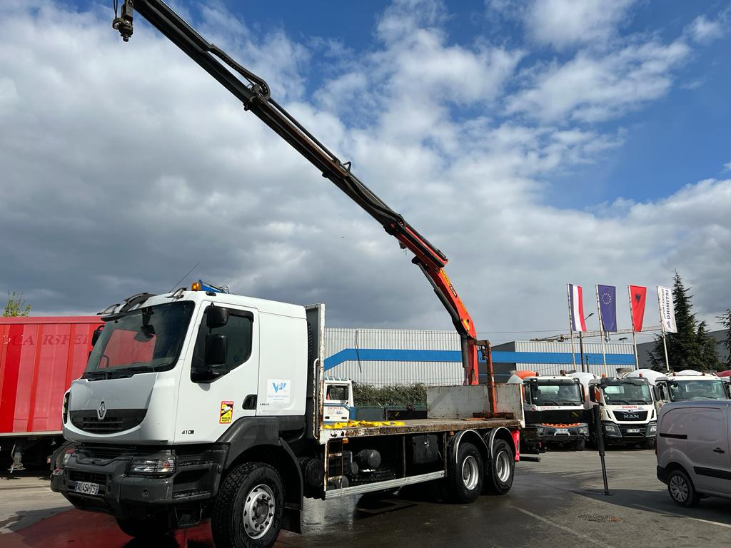 Camion grue Renault 410 AL-454-TS - Φορτηγό με ανοιχτή καρότσα, Φορτηγό με γερανό: φωτογραφία 2 Camion grue Renault 410 AL-454-TS - Φορτηγό με ανοιχτή καρότσα, Φορτηγό με γερανό: φωτογραφία 2