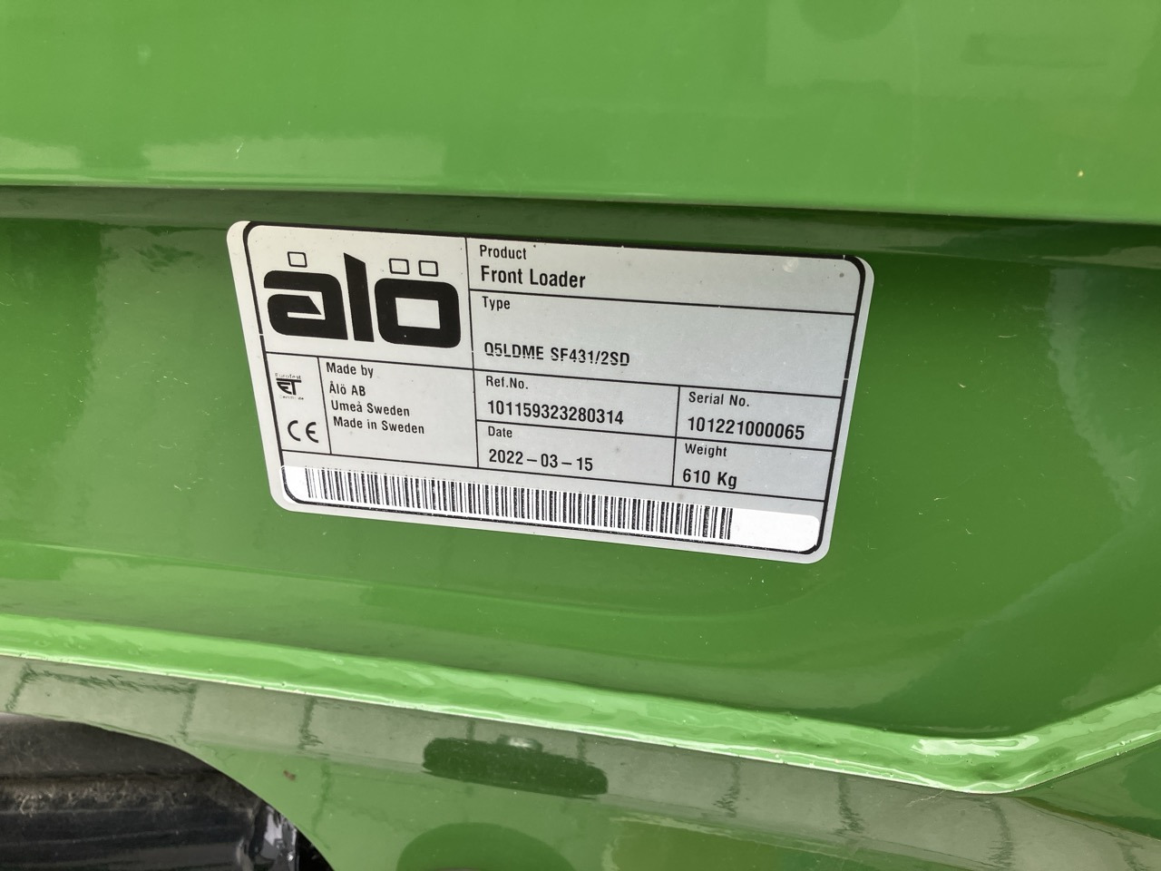 Alö Frontlader Q5 LDM EURO - Φορτωτησ για τρακτερ: φωτογραφία 2 Alö Frontlader Q5 LDM EURO - Φορτωτησ για τρακτερ: φωτογραφία 2