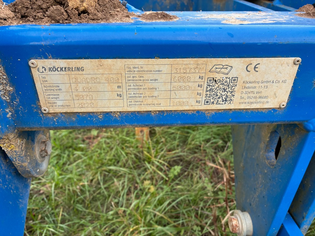 Köckerling Quadro 400 - Καλλιεργητής: φωτογραφία 4 Köckerling Quadro 400 - Καλλιεργητής: φωτογραφία 4