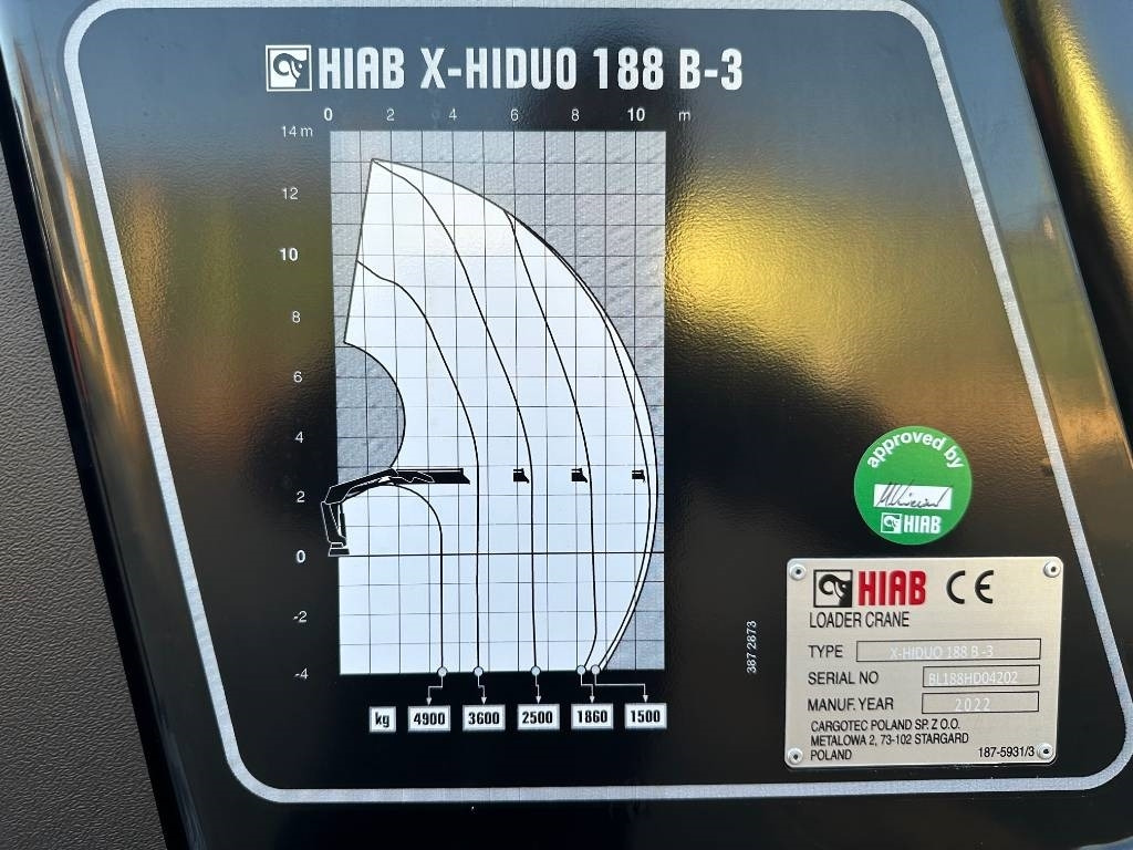 Hiab X-HiDuo 188 B-3 - Γερανός παπαγάλος για Φορτηγό: φωτογραφία 3 Hiab X-HiDuo 188 B-3 - Γερανός παπαγάλος για Φορτηγό: φωτογραφία 3
