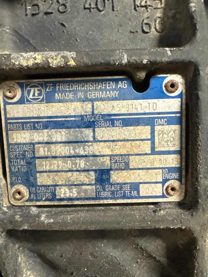 MAN GEARBOX 12AS3141 TO IT3 // 81.32004-6386 - Κιβώτιο ταχυτήτων για Φορτηγό: φωτογραφία 3 MAN GEARBOX 12AS3141 TO IT3 // 81.32004-6386 - Κιβώτιο ταχυτήτων για Φορτηγό: φωτογραφία 3