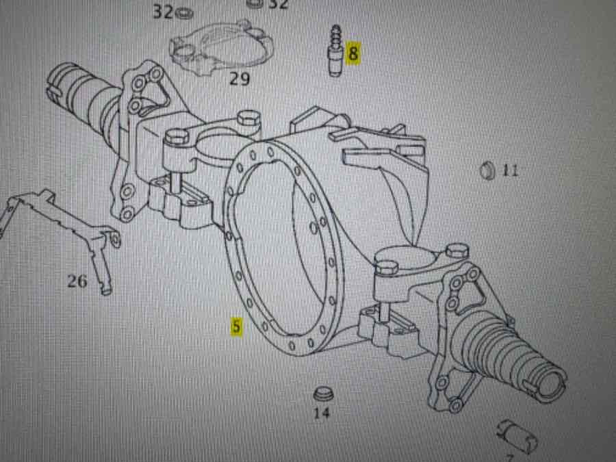 MERCEDES BUS TOURISMO REAR AXLE HO6 // 746218 - Αξονας και ανταλλακτικά για Φορτηγό: φωτογραφία 2 MERCEDES BUS TOURISMO REAR AXLE HO6 // 746218 - Αξονας και ανταλλακτικά για Φορτηγό: φωτογραφία 2