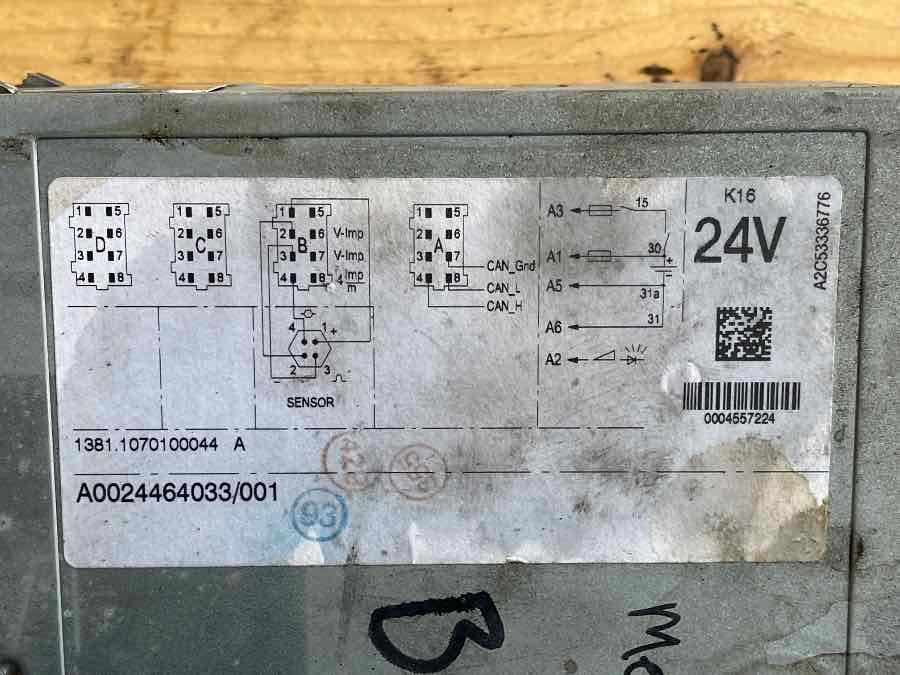 MERCEDES TACHO A0024464033 /001 - Ηλεκτρικό σύστημα για Φορτηγό: φωτογραφία 2 MERCEDES TACHO A0024464033 /001 - Ηλεκτρικό σύστημα για Φορτηγό: φωτογραφία 2