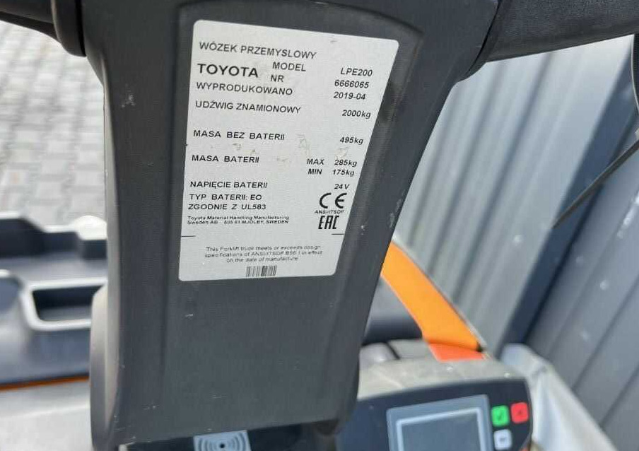 BT LPE200 - Παλετοφόρο: φωτογραφία 4 BT LPE200 - Παλετοφόρο: φωτογραφία 4