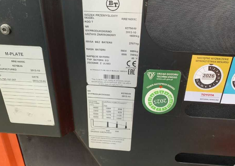 BT RRE160MC - Ανυψωτικό στενών δρόμων: φωτογραφία 4 BT RRE160MC - Ανυψωτικό στενών δρόμων: φωτογραφία 4