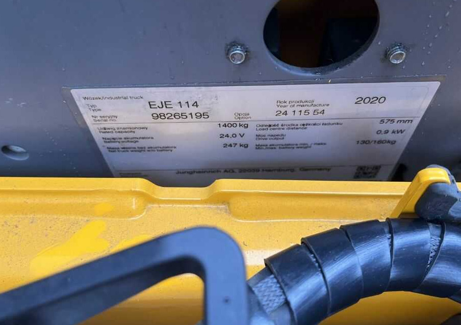 Jungheinrich EJE114 - Παλετοφόρο: φωτογραφία 4 Jungheinrich EJE114 - Παλετοφόρο: φωτογραφία 4