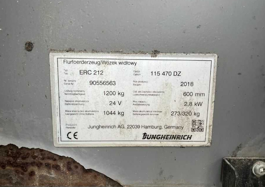 Jungheinrich ERC212 - Μηχάνημα στοίβαξης: φωτογραφία 4 Jungheinrich ERC212 - Μηχάνημα στοίβαξης: φωτογραφία 4