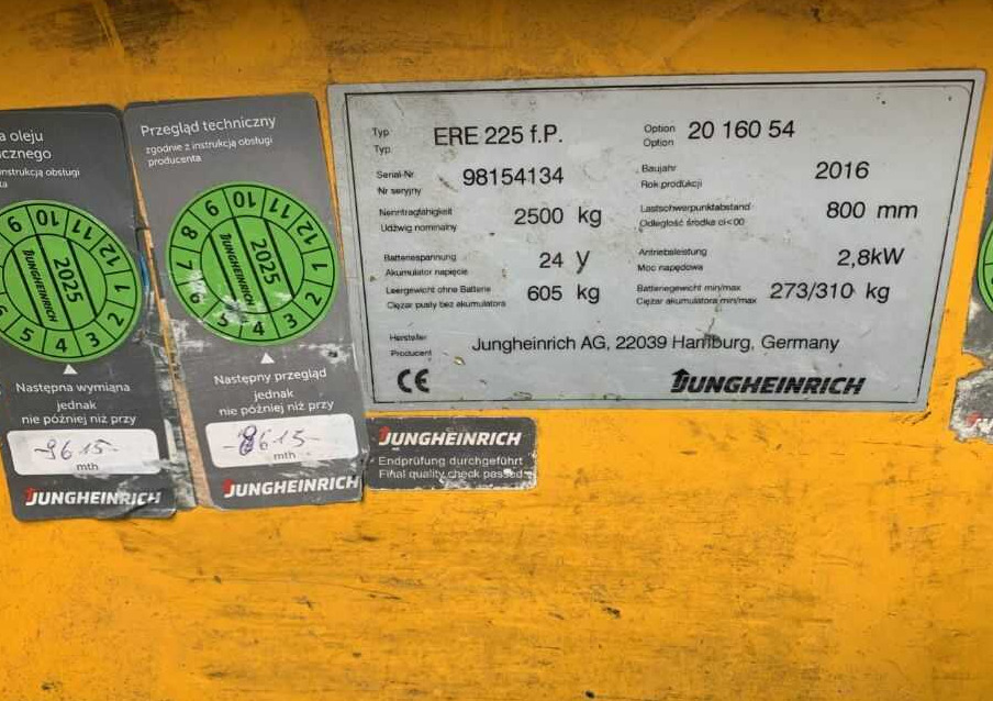 Jungheinrich ERE225 - Παλετοφόρο: φωτογραφία 4 Jungheinrich ERE225 - Παλετοφόρο: φωτογραφία 4
