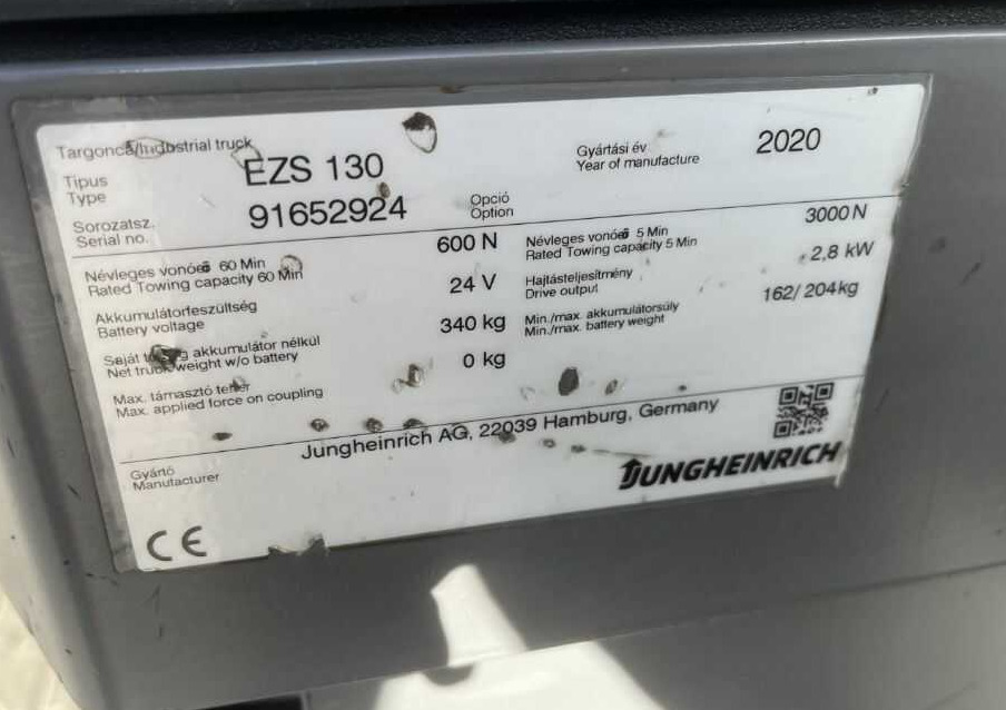 Jungheinrich EZS130 - Μηχάνημα έλξης: φωτογραφία 4 Jungheinrich EZS130 - Μηχάνημα έλξης: φωτογραφία 4