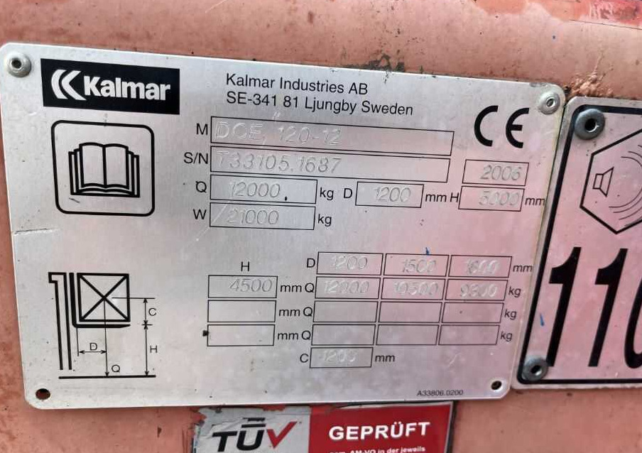 Kalmar DCE120-12 - Πετρελαιοκίνητο περονοφόρο: φωτογραφία 4 Kalmar DCE120-12 - Πετρελαιοκίνητο περονοφόρο: φωτογραφία 4