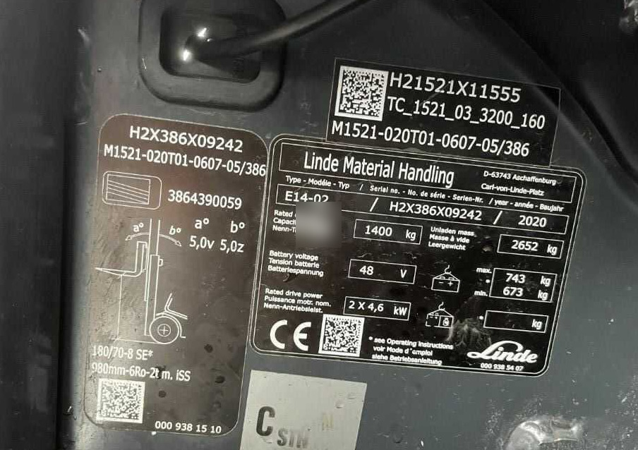 Linde E14-02 - Ηλεκτροκίνητο περονοφόρο: φωτογραφία 4 Linde E14-02 - Ηλεκτροκίνητο περονοφόρο: φωτογραφία 4