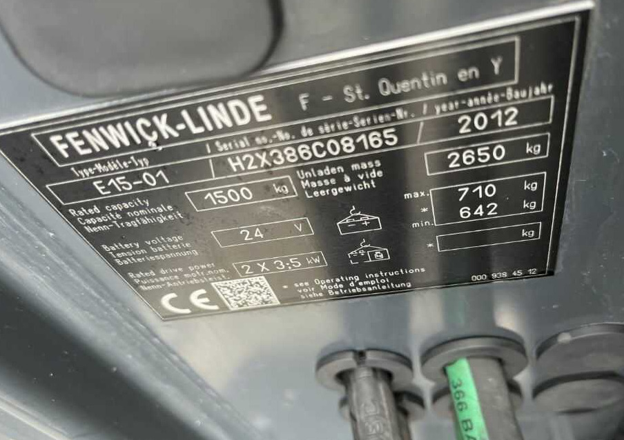 Linde E15-01 - Ηλεκτροκίνητο περονοφόρο: φωτογραφία 4 Linde E15-01 - Ηλεκτροκίνητο περονοφόρο: φωτογραφία 4