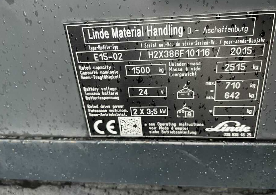 Linde E15-01 - Ηλεκτροκίνητο περονοφόρο: φωτογραφία 2 Linde E15-01 - Ηλεκτροκίνητο περονοφόρο: φωτογραφία 2