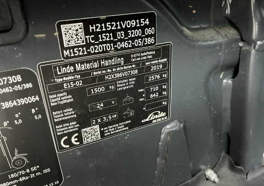 Linde E15-01 - Ηλεκτροκίνητο περονοφόρο: φωτογραφία 1 Linde E15-01 - Ηλεκτροκίνητο περονοφόρο: φωτογραφία 1