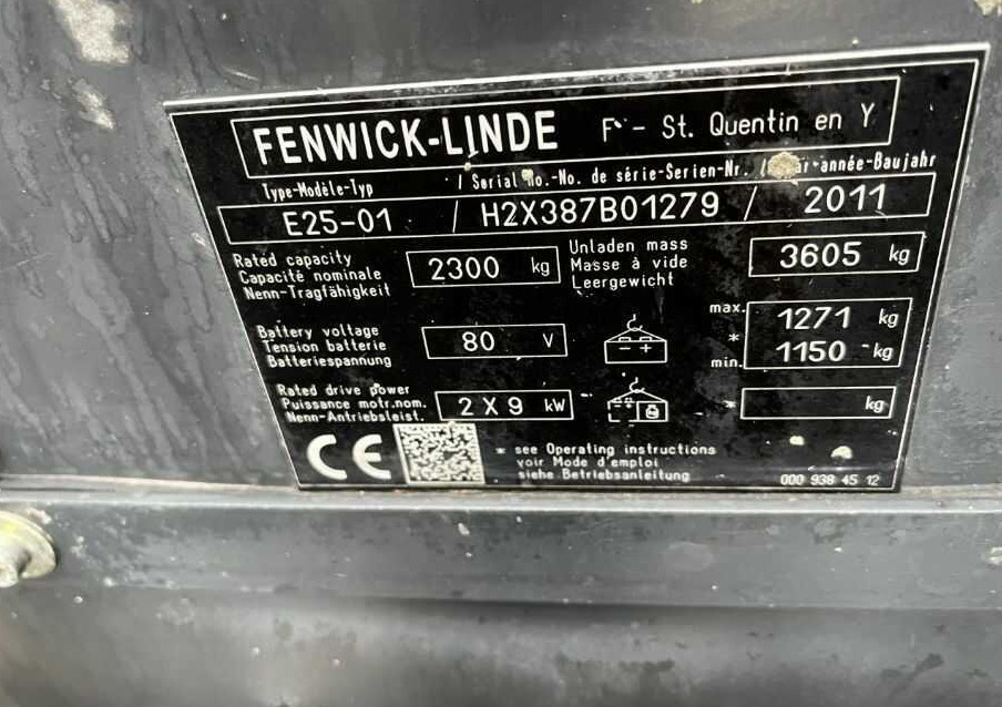 Linde E25-01 - Ηλεκτροκίνητο περονοφόρο: φωτογραφία 4 Linde E25-01 - Ηλεκτροκίνητο περονοφόρο: φωτογραφία 4