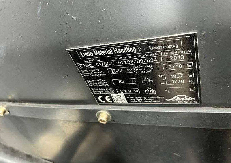 Linde E25H-01/600 - Ηλεκτροκίνητο περονοφόρο: φωτογραφία 4 Linde E25H-01/600 - Ηλεκτροκίνητο περονοφόρο: φωτογραφία 4