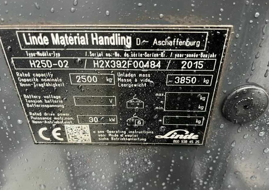 Linde H25D-02 - Πετρελαιοκίνητο περονοφόρο: φωτογραφία 4 Linde H25D-02 - Πετρελαιοκίνητο περονοφόρο: φωτογραφία 4
