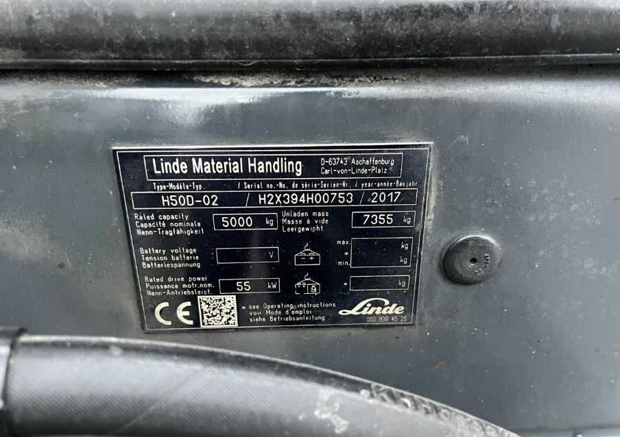 Linde H50D-02 - Πετρελαιοκίνητο περονοφόρο: φωτογραφία 4 Linde H50D-02 - Πετρελαιοκίνητο περονοφόρο: φωτογραφία 4