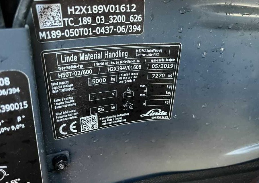 Linde H50T-02/600 - Υγραεριοκίνητο περονοφόρο: φωτογραφία 4 Linde H50T-02/600 - Υγραεριοκίνητο περονοφόρο: φωτογραφία 4