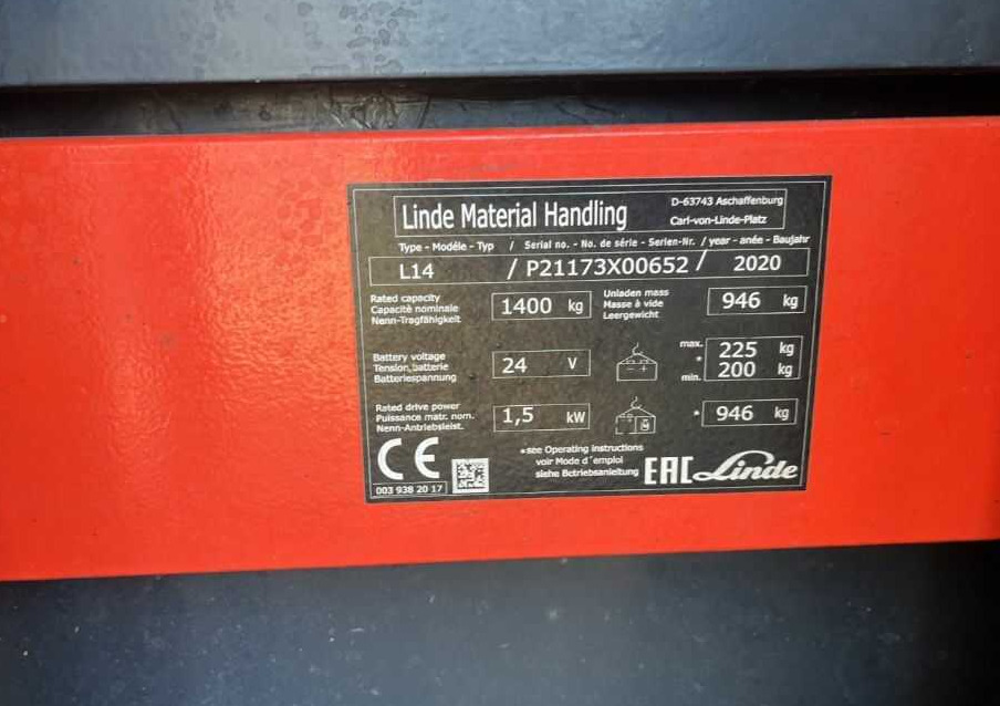 Linde L14 - Μηχάνημα στοίβαξης: φωτογραφία 4 Linde L14 - Μηχάνημα στοίβαξης: φωτογραφία 4
