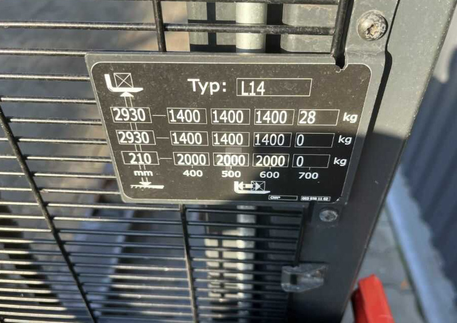 Linde L14 - Μηχάνημα στοίβαξης: φωτογραφία 5 Linde L14 - Μηχάνημα στοίβαξης: φωτογραφία 5