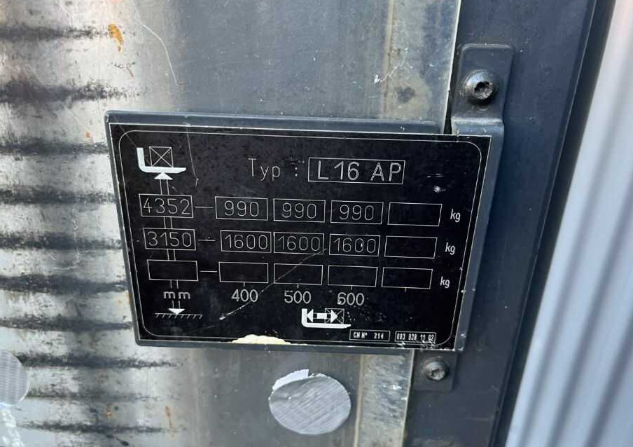 Μηχάνημα στοίβαξης Linde L16AP: φωτογραφία 9