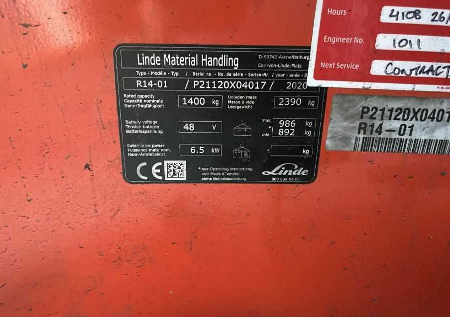 Linde R14-01 - Ανυψωτικό στενών δρόμων: φωτογραφία 4 Linde R14-01 - Ανυψωτικό στενών δρόμων: φωτογραφία 4
