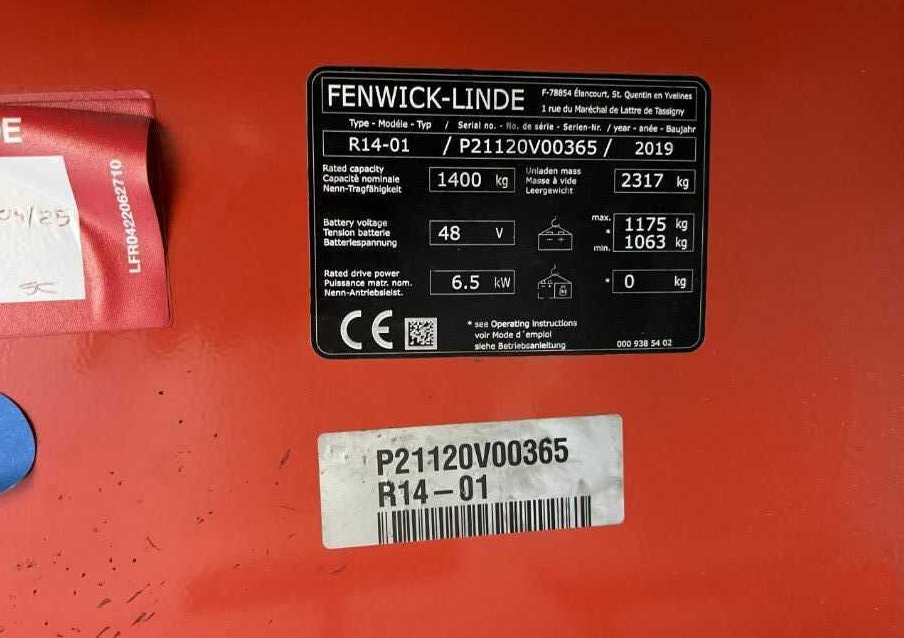 Linde R14-01 - Ανυψωτικό στενών δρόμων: φωτογραφία 4 Linde R14-01 - Ανυψωτικό στενών δρόμων: φωτογραφία 4