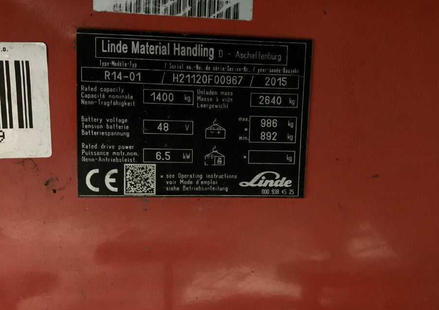 Linde R14-01 - Ανυψωτικό στενών δρόμων: φωτογραφία 4 Linde R14-01 - Ανυψωτικό στενών δρόμων: φωτογραφία 4