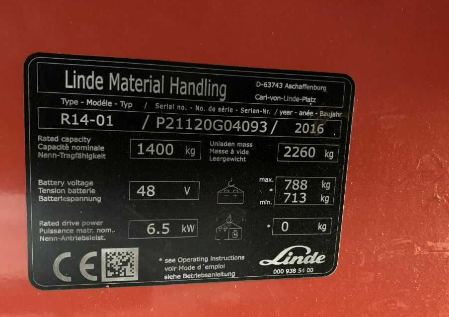 Linde R14-01 - Ανυψωτικό στενών δρόμων: φωτογραφία 5 Linde R14-01 - Ανυψωτικό στενών δρόμων: φωτογραφία 5