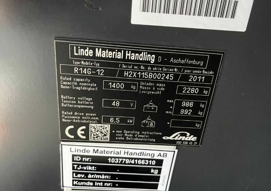 Linde R14G - Ανυψωτικό στενών δρόμων: φωτογραφία 4 Linde R14G - Ανυψωτικό στενών δρόμων: φωτογραφία 4