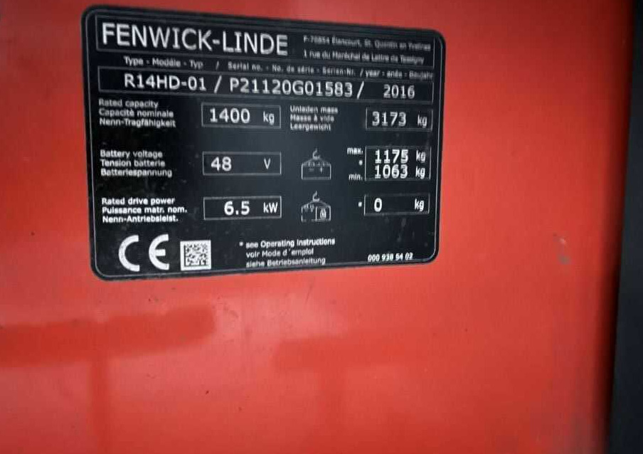 Linde R14HD-01 - Μηχάνημα στοίβαξης: φωτογραφία 5 Linde R14HD-01 - Μηχάνημα στοίβαξης: φωτογραφία 5