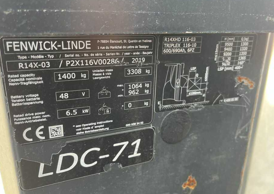 Linde R14X - Ανυψωτικό στενών δρόμων: φωτογραφία 4 Linde R14X - Ανυψωτικό στενών δρόμων: φωτογραφία 4