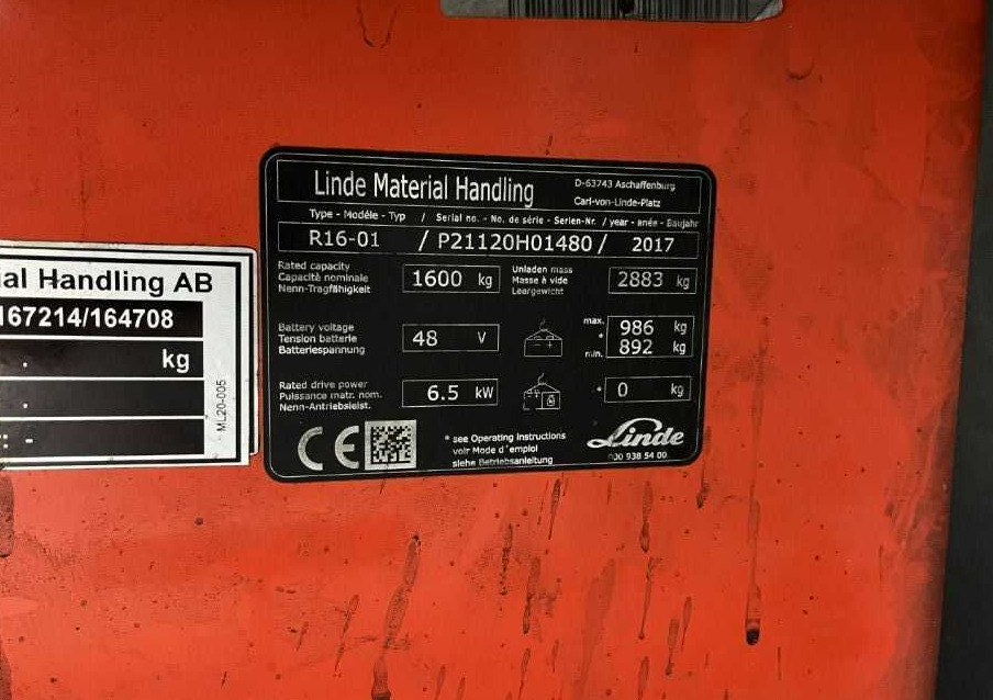 Linde R16-01 - Ανυψωτικό στενών δρόμων: φωτογραφία 4 Linde R16-01 - Ανυψωτικό στενών δρόμων: φωτογραφία 4