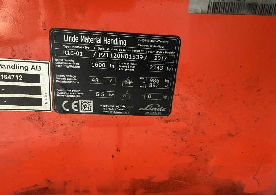 Linde R16-01 - Ανυψωτικό στενών δρόμων: φωτογραφία 4 Linde R16-01 - Ανυψωτικό στενών δρόμων: φωτογραφία 4
