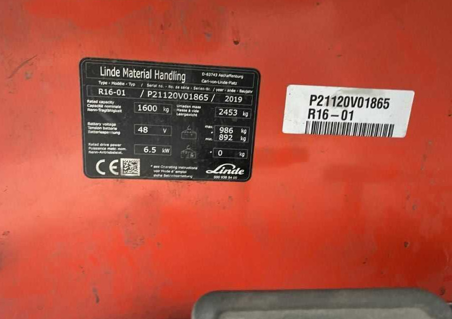 Linde R16-01 - Ανυψωτικό στενών δρόμων: φωτογραφία 4 Linde R16-01 - Ανυψωτικό στενών δρόμων: φωτογραφία 4