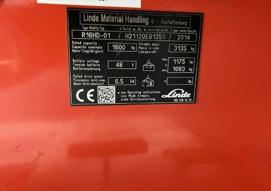 Linde R16HD-01 - Ανυψωτικό στενών δρόμων: φωτογραφία 4 Linde R16HD-01 - Ανυψωτικό στενών δρόμων: φωτογραφία 4
