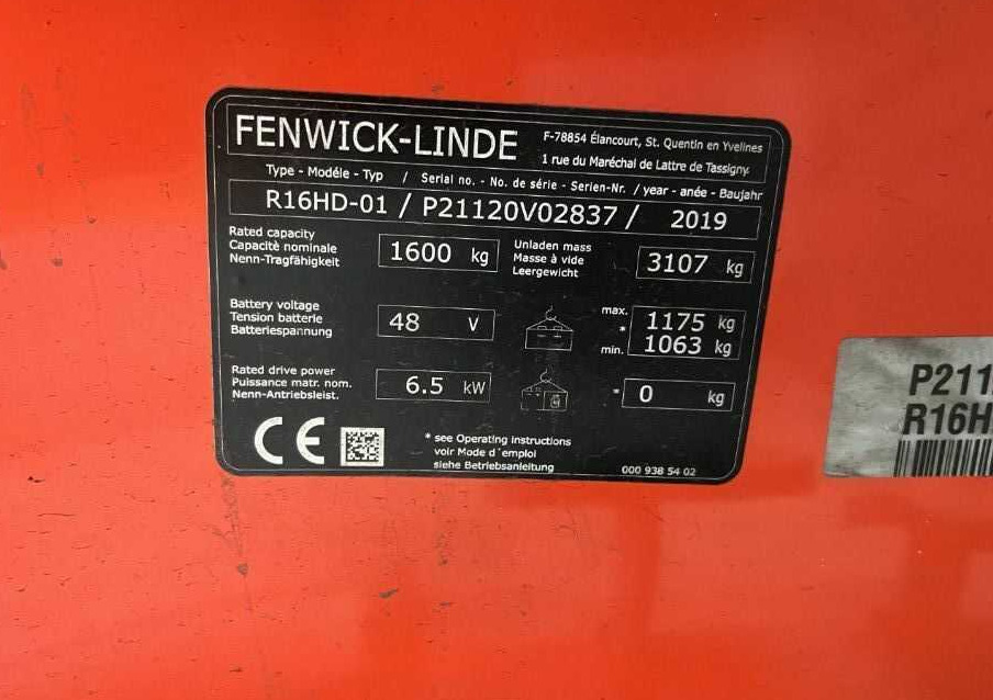 Linde R16HD-01 - Ανυψωτικό στενών δρόμων: φωτογραφία 4 Linde R16HD-01 - Ανυψωτικό στενών δρόμων: φωτογραφία 4