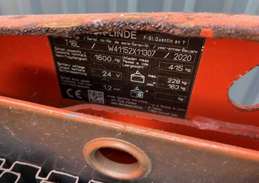 Linde T16L - Παλετοφόρο: φωτογραφία 4 Linde T16L - Παλετοφόρο: φωτογραφία 4