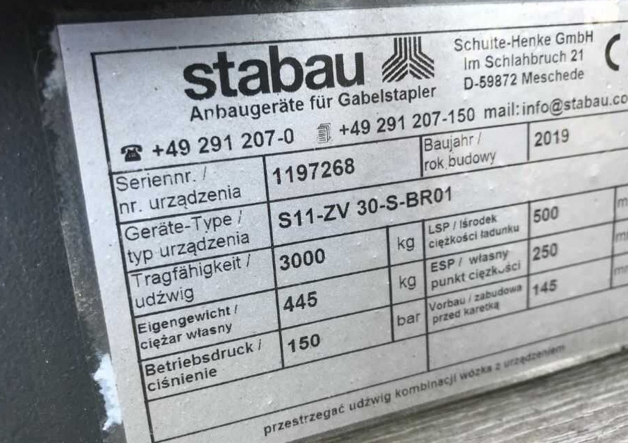 Stabau S11-ZV-30-S-BR01 - Παρελκόμενα: φωτογραφία 1 Stabau S11-ZV-30-S-BR01 - Παρελκόμενα: φωτογραφία 1