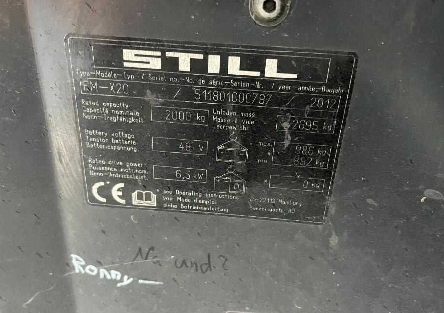 Still FM-X20 - Ανυψωτικό στενών δρόμων: φωτογραφία 4 Still FM-X20 - Ανυψωτικό στενών δρόμων: φωτογραφία 4