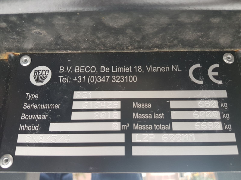 Beco PZ1 palletbord - Πιρούνες για Ανυψωτικό μηχάνημα: φωτογραφία 4 Beco PZ1 palletbord - Πιρούνες για Ανυψωτικό μηχάνημα: φωτογραφία 4