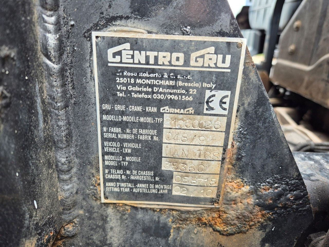 Φορτηγό με γερανό MAN TGS 35.360 8x4 BB Gormach 91000 TECH Funk: φωτογραφία 13 Φορτηγό με γερανό MAN TGS 35.360 8x4 BB Gormach 91000 TECH Funk: φωτογραφία 13