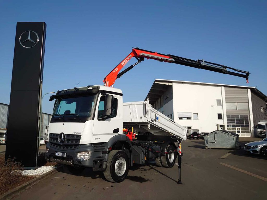 Mercedes-Benz Arocs 1832 KK 4x2 Kipper+Kran Fassi F120+Funk Mercedes-Benz Arocs 1832 KK 4x2 Kipper+Kran Fassi F120+Funk - Φορτηγό ανατρεπόμενο, Φορτηγό με γερανό: φωτογραφία 2 Mercedes-Benz Arocs 1832 KK 4x2 Kipper+Kran Fassi F120+Funk Mercedes-Benz Arocs 1832 KK 4x2 Kipper+Kran Fassi F120+Funk - Φορτηγό ανατρεπόμενο, Φορτηγό με γερανό: φωτογραφία 2